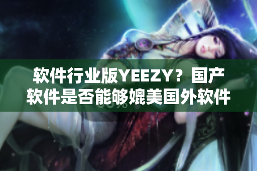 软件行业版YEEZY？国产软件是否能够媲美国外软件巨头？