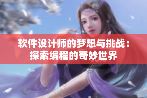 软件设计师的梦想与挑战：探索编程的奇妙世界