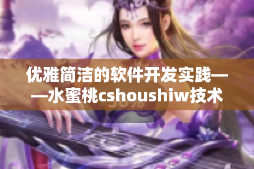 优雅简洁的软件开发实践——水蜜桃cshoushiw技术分析