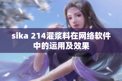 sika 214灌浆料在网络软件中的运用及效果