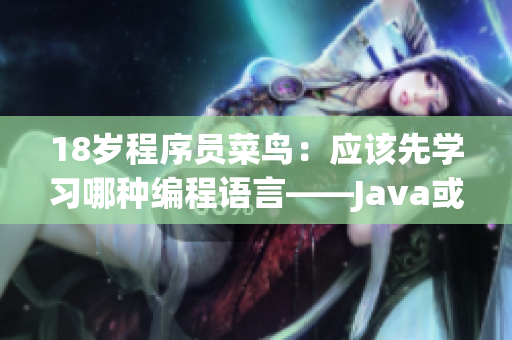 18岁程序员菜鸟：应该先学习哪种编程语言——Java或Python？