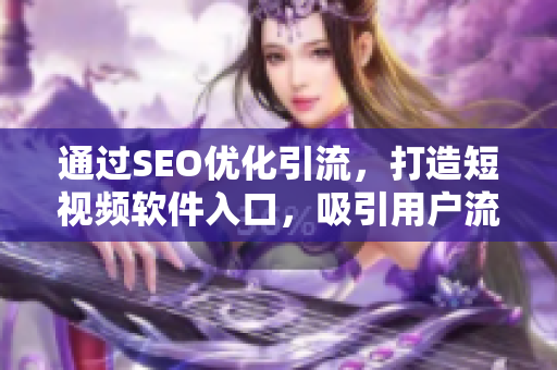 通过SEO优化引流，打造短视频软件入口，吸引用户流量