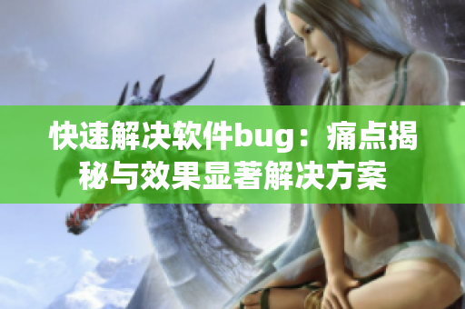 快速解决软件bug：痛点揭秘与效果显著解决方案