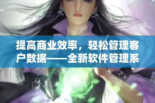 提高商业效率，轻松管理客户数据——全新软件管理系统解析