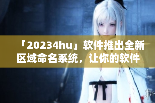 「20234hu」软件推出全新区域命名系统，让你的软件命名更加规范化！