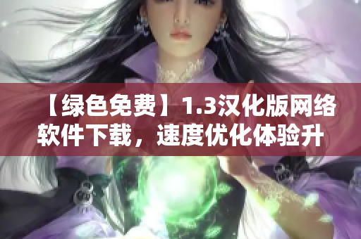 【绿色免费】1.3汉化版网络软件下载，速度优化体验升级！