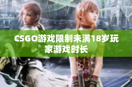 CSGO游戏限制未满18岁玩家游戏时长