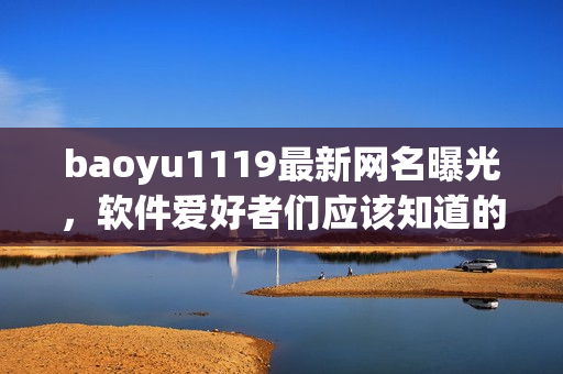 baoyu1119最新网名曝光，软件爱好者们应该知道的那些事