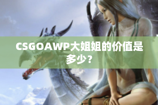 CSGOAWP大姐姐的价值是多少？