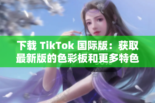 下载 TikTok 国际版：获取最新版的色彩板和更多特色功能