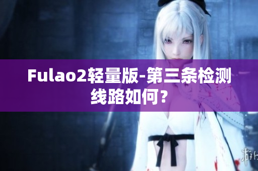 Fulao2轻量版-第三条检测线路如何？