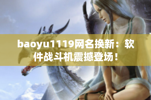 baoyu1119网名换新：软件战斗机震撼登场！