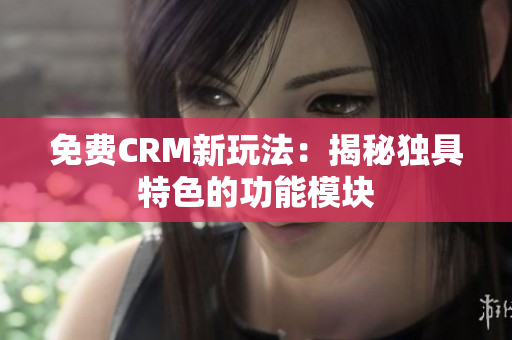 免费CRM新玩法：揭秘独具特色的功能模块