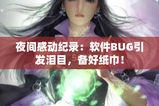 夜间感动纪录：软件BUG引发泪目，备好纸巾！