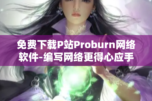 免费下载P站Proburn网络软件-编写网络更得心应手