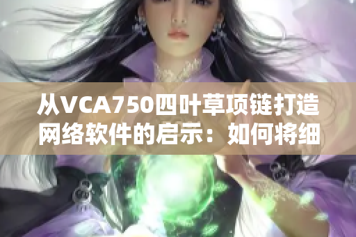 从VCA750四叶草项链打造网络软件的启示：如何将细节打磨得更精致？