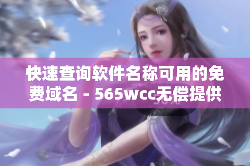 快速查询软件名称可用的免费域名 - 565wcc无偿提供