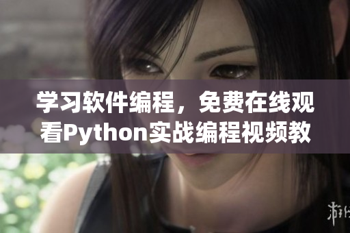 学习软件编程，免费在线观看Python实战编程视频教程