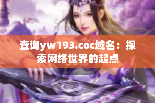 查询yw193.coc域名：探索网络世界的起点