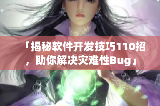 「揭秘软件开发技巧110招，助你解决灾难性Bug」