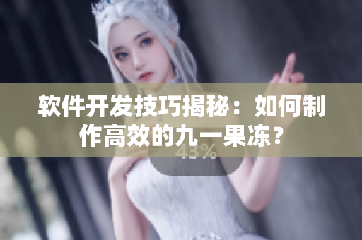 软件开发技巧揭秘：如何制作高效的九一果冻？