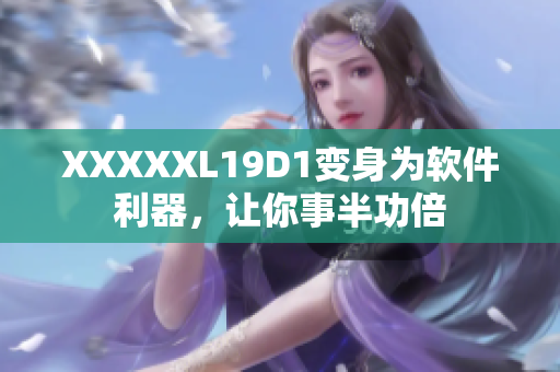 XXXXXL19D1变身为软件利器，让你事半功倍