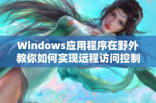 Windows应用程序在野外教你如何实现远程访问控制：一篇深度解析文章