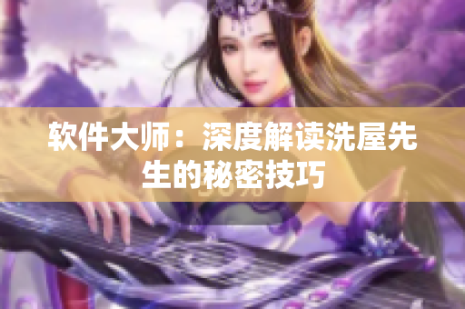 软件大师：深度解读洗屋先生的秘密技巧