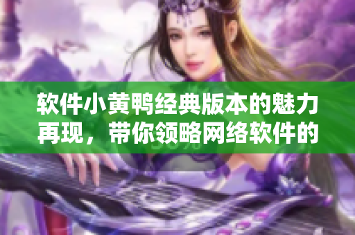 软件小黄鸭经典版本的魅力再现，带你领略网络软件的魔幻世界