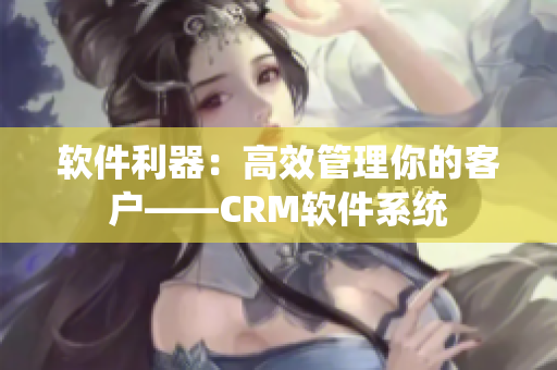 软件利器：高效管理你的客户——CRM软件系统