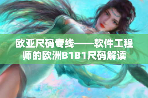 欧亚尺码专线——软件工程师的欧洲B1B1尺码解读