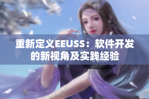 重新定义EEUSS：软件开发的新视角及实践经验