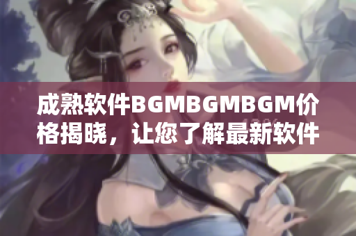 成熟软件BGMBGMBGM价格揭晓，让您了解最新软件定制实现需求的成本。