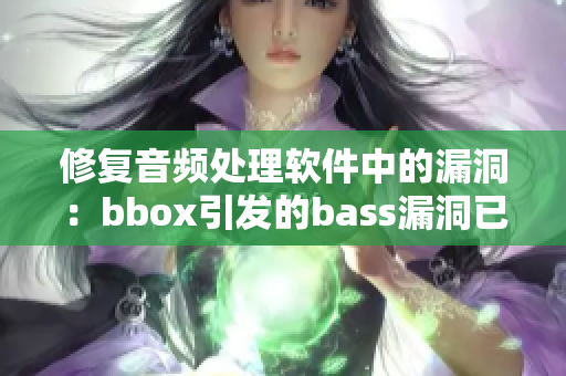 修复音频处理软件中的漏洞：bbox引发的bass漏洞已被确认