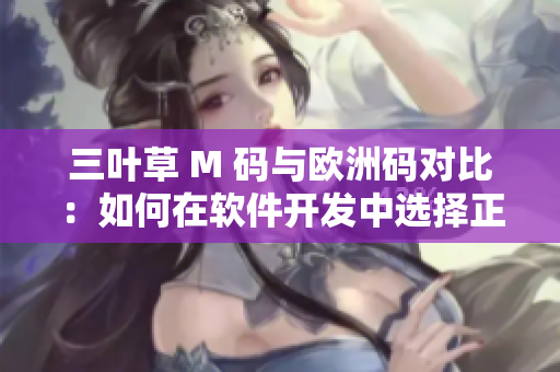 三叶草 M 码与欧洲码对比：如何在软件开发中选择正确的尺码？