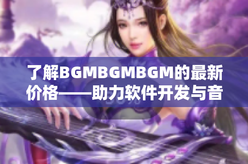 了解BGMBGMBGM的最新价格——助力软件开发与音乐创作的理想选择