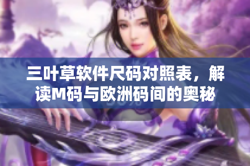 三叶草软件尺码对照表，解读M码与欧洲码间的奥秘