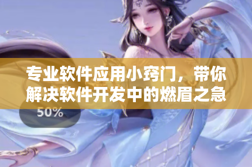 专业软件应用小窍门，带你解决软件开发中的燃眉之急