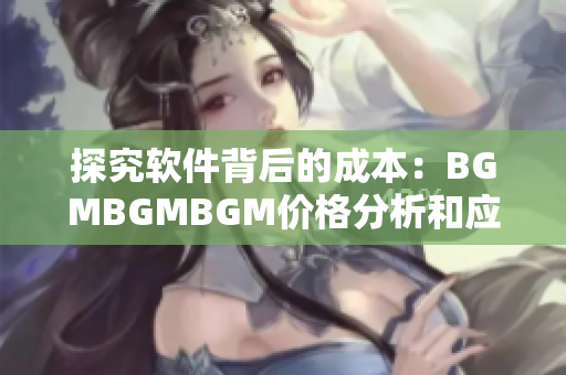 探究软件背后的成本：BGMBGMBGM价格分析和应用场景介绍