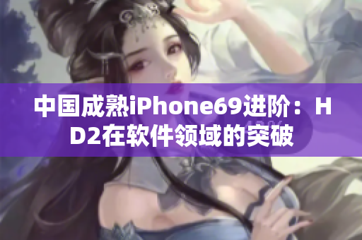 中国成熟iPhone69进阶：HD2在软件领域的突破