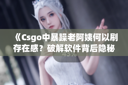 《Csgo中暴躁老阿姨何以刷存在感？破解软件背后隐秘》