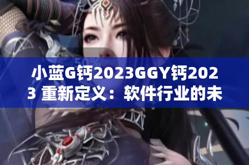 小蓝G钙2023GGY钙2023 重新定义：软件行业的未来之路