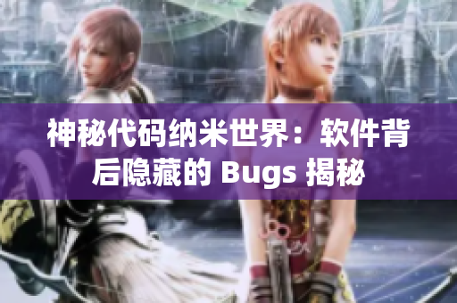 神秘代码纳米世界：软件背后隐藏的 Bugs 揭秘