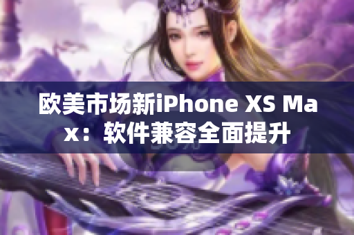 欧美市场新iPhone XS Max：软件兼容全面提升