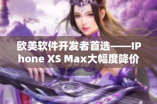 欧美软件开发者首选——IPhone XS Max大幅度降价促销