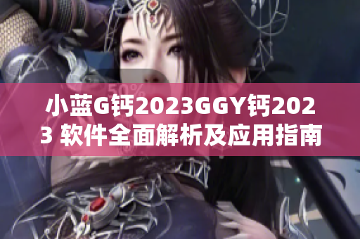 小蓝G钙2023GGY钙2023 软件全面解析及应用指南