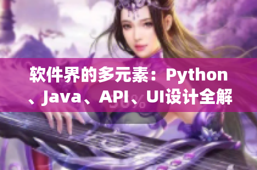 软件界的多元素：Python、Java、API、UI设计全解析