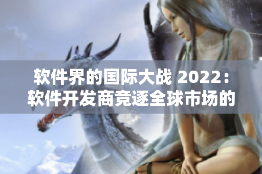 软件界的国际大战 2022：软件开发商竞逐全球市场的背后