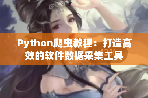 Python爬虫教程：打造高效的软件数据采集工具