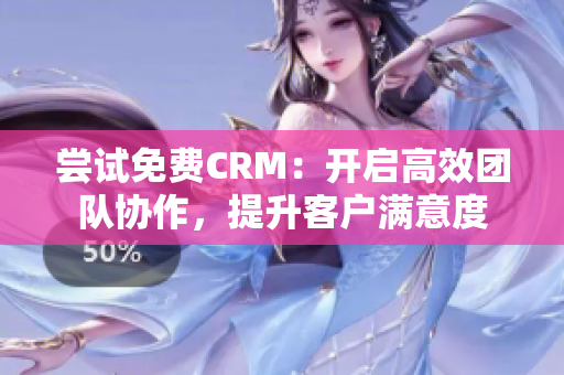 尝试免费CRM：开启高效团队协作，提升客户满意度